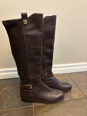 Cole Haan Women’s Tall Leather Boots - Dark Brown